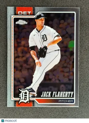 Jack Flaherty 2026 Topps Chrome 14 Detroit Tigers