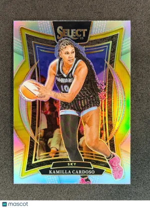 Kamilla Cardoso 2025 Panini Select WNBA 7 Silver Prizms Chicago Sky