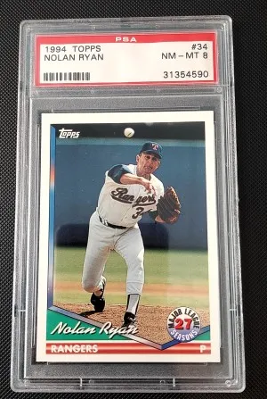 1994 Topps Nolan Ryan PSA 8 front
