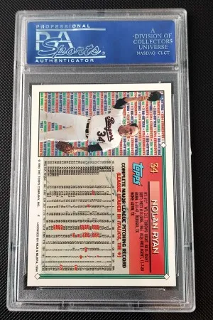 1994 Topps Nolan Ryan PSA 8 back