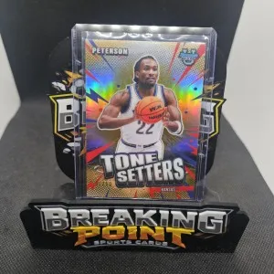2025-26 Bowman's Best Tone Setter Gold Refractor Darryn Peterson 2/50 front