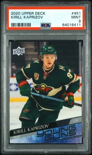Kirill Kaprizov Young Guns PSA 9 front