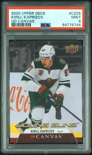 Kirill Kaprizov Young Guns Canvas PSA 9 front