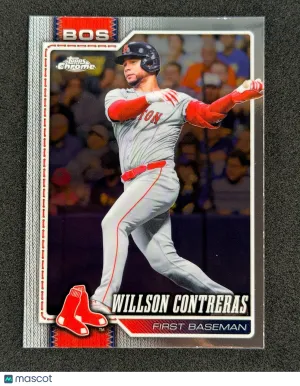 Willson Contreras 2026 Topps Chrome 280 Boston Red Sox