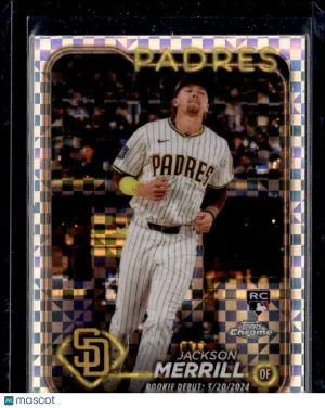 2024 Topps Chrome Jackson Merrill #USC57 X-Fractor RC front