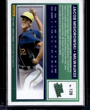 2025 Panini Donruss Optic Jacob Misiorowski #128 back