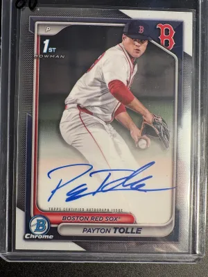 2024 1st Bowman Draft Payton Tolle Auto #CPA-PT Boston Red Sox front