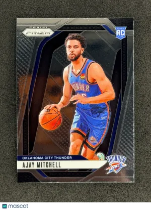 Ajay Mitchell Rookie 2024-25 Panini Prizm 226 Oklahoma City Thunder