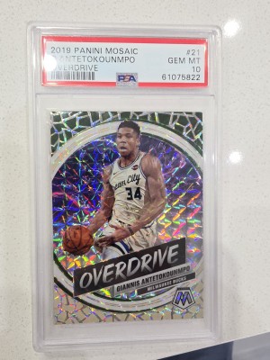 2019 Panini Mosaic Overdrive G.antetokounmpo Overdrive front