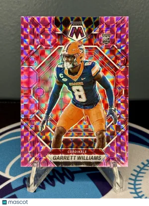2023 Panini Mosaic Camo Pink Mosaic #321 Garrett Williams RC - Arizona Cardinals