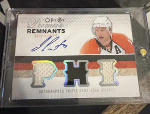 2009-10 Premier Jeff Carter Patch Auto /25 front