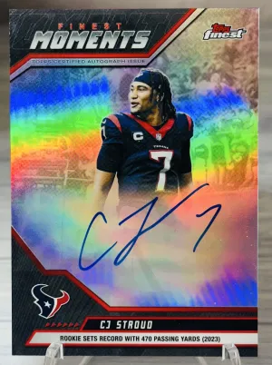 2025 Topps Finest - Finest Moments Autographs -C.J. Stroud #FMA-CJS front