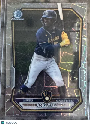 2024 Bowman Chrome Jesús Made #BCP-96 Mega Box Mojo Refractor front