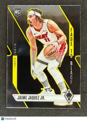 Jaime Jaquez Jr. 2023-24 Panini Phoenix 2 Fade To Black Miami Heat