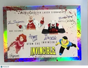 2025 Keepsake Invincible Quad Laser Signagraph #433 Atom Invincible BB Doc Seism front