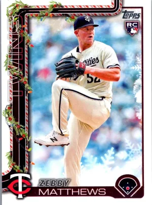 2025 Topps Holiday #H68 Zebby Matthews