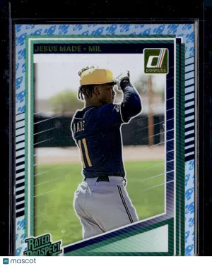 2025 Panini Donruss Baseball Jesus Made #162 Blue Rocket front