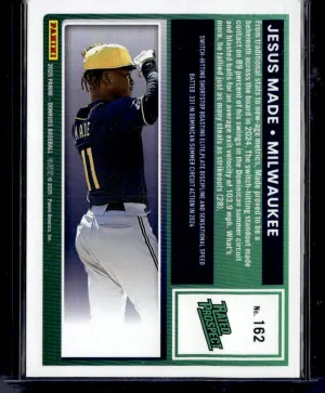 2025 Panini Donruss Baseball Jesus Made #162 Blue Rocket back