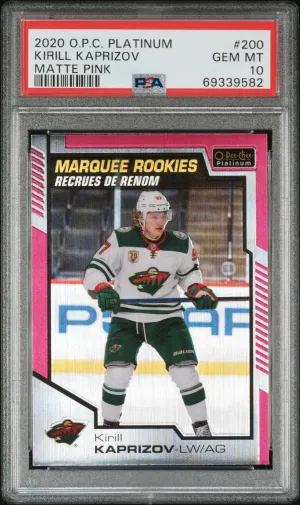 Kirill Kaprizov Matte Pink Marquee Rookies (POP 23) front