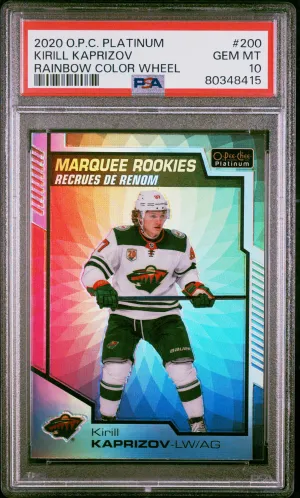Kirill Kaprizov Rainbow Color Wheel Marquee Rookies (POP 70) front