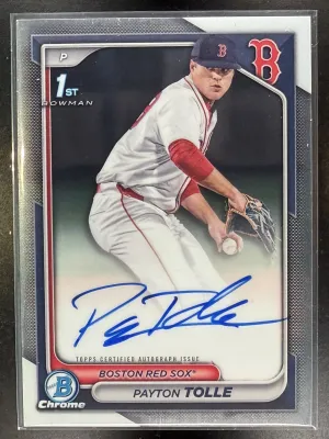 2024 1st Bowman Draft Payton Tolle Auto #CPA-PT Boston Red Sox front