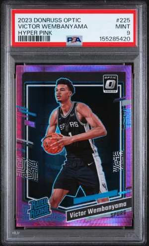 2023 Panini Donruss Optic Victor Wembanyama Hyper Pink front