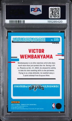 2023 Panini Donruss Optic Victor Wembanyama Hyper Pink back