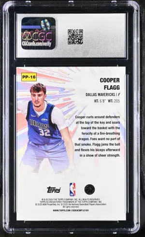 2025-26 Topps Power Players #PP-16 Cooper Flagg CGC 10 back