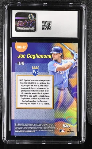 2026 Topps Titans Of The Game #TOG-12 Jac Caglianone CGC 10 back