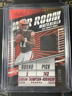 2023 Panini Absolute #WR-DTR Dorian Thompson-Robinson War Room Materials #/199