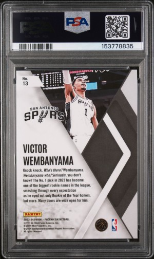 2023 Panini Phoenix Instant Phenom Victor Wembanyama back
