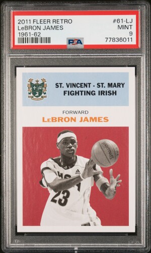 2011 Fleer Retro 1961-62 Lebron James 1961-62 front
