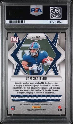2025 Panini Phoenix Cam Skattebo Autograph-Bronze Pandora back