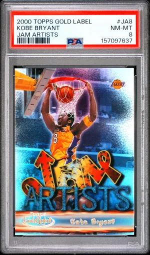 2000 Topps Gold Label Jam Artists Kobe Bryant Jam Artists front