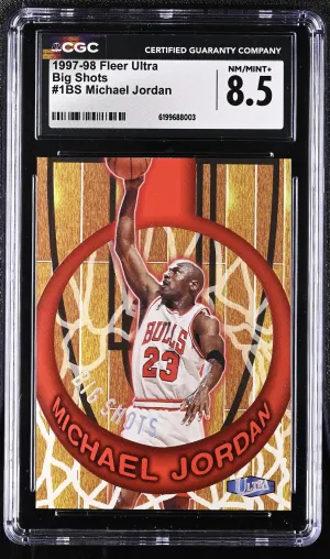 1997-98 Fleer Ultra Big Shots #1BS Michael Jordan CGC 8.5 front