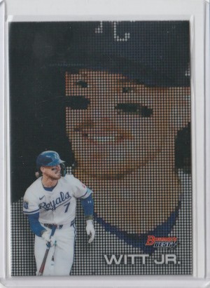 2025 Bowman's Best Pixel Portraits Bobby Witt Jr. front