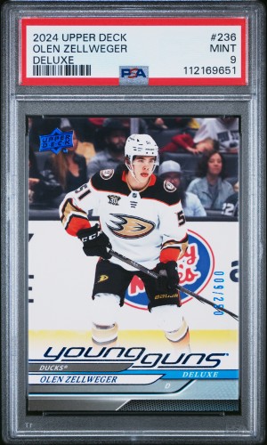 2024 Upper Deck Olen Zellweger Deluxe PSA 9
