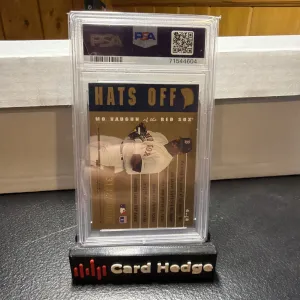 1996 Leaf - Hats Off Mo Vaughn #4 /5000 back