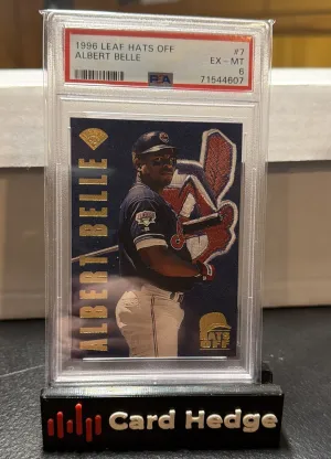 1996 Leaf - Hats Off Albert Belle #7 /5000 front