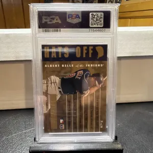 1996 Leaf - Hats Off Albert Belle #7 /5000 back