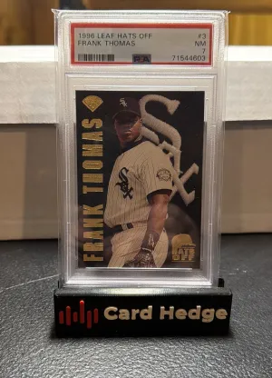 1996 Leaf - Hats Off Frank Thomas #3 /5000 front