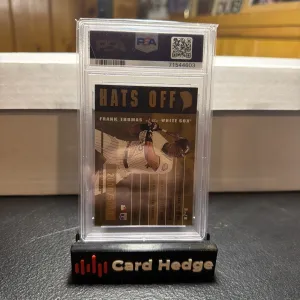 1996 Leaf - Hats Off Frank Thomas #3 /5000 back