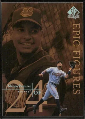 Manny Ramirez 1999 SP Authentic #E13 Epic Figures Cleveland Indians