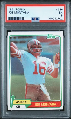 1981 Topps Joe Montana front