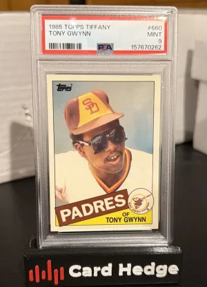 1985 Topps - Tony Gwynn #660 Collector's Edition (Tiffany) PSA 9