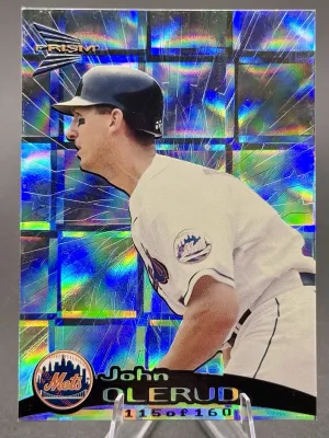 1999 Pacific Prism HOLOGRAPHIC MIRROR #94 John Olerud Mets RARE /160