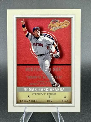 2002 Fleer Authentix Front Row #52 Nomar Garciaparra 150/150 Red Sox Bookend
