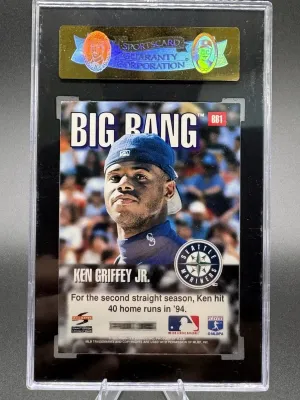 KEN GRIFFEY JR. 1995 Score Summiit #BB1 BIG BANG INSERT MARINERS SG 92 NM MT+ back