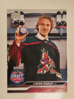 2023-24 Upper Deck Extended Series Logan Cooley Draft Day Rookie #748