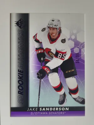 22-23 Upper Deck SP Hockey Retail Jake Sanderson SP Rookie Authentics 104 58/99